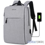 Backpack Travel Bag 15" USB Port and Multi-Pocket Design Grey - LB200 - Image 4